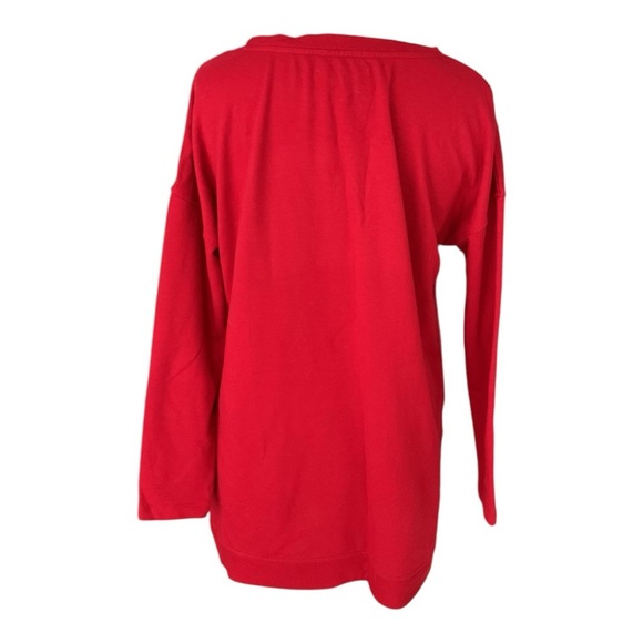 Rae Dunn “BELIEVE.” Red Christmas Sweatshirt – Women’s Size S - Picture 2 of 4